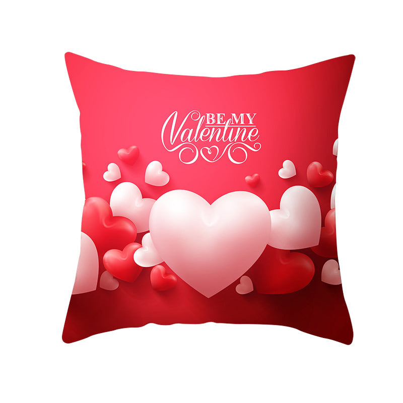 Home Valentine's Day Graphic Print Pillowcase