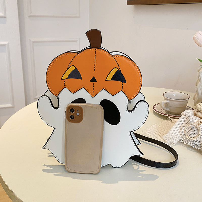 Halloween Pumpkin/Ghost Shoulder Bag