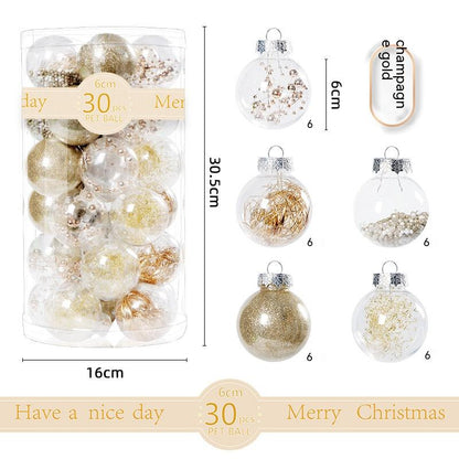 Christmas Transparent Plastic Ornaments