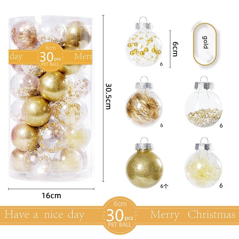 Christmas Transparent Plastic Ornaments