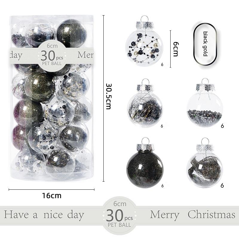 Christmas Transparent Plastic Ornaments