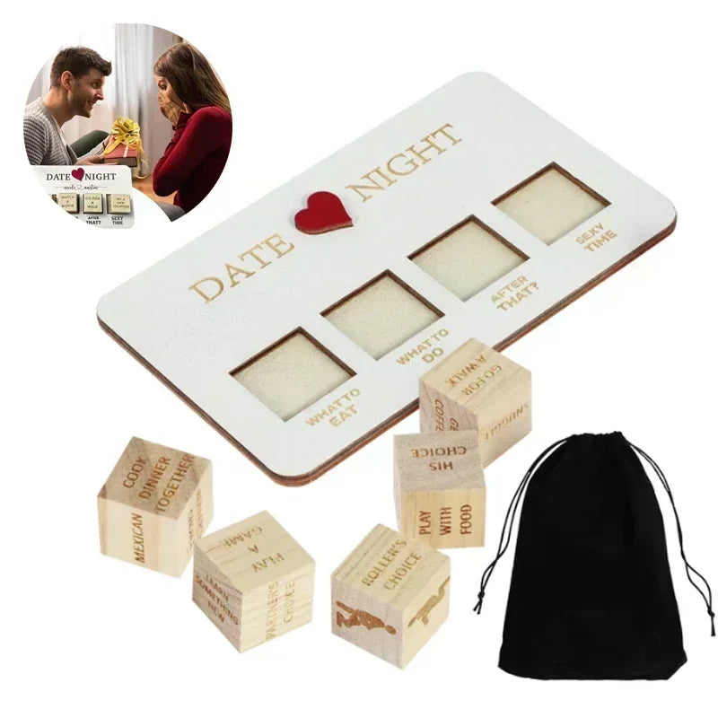 Wooden Date Night Dice Game