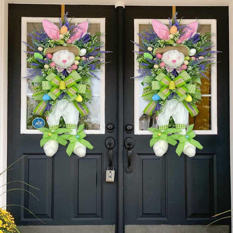 Easter Bunny Door Hanging Wreath