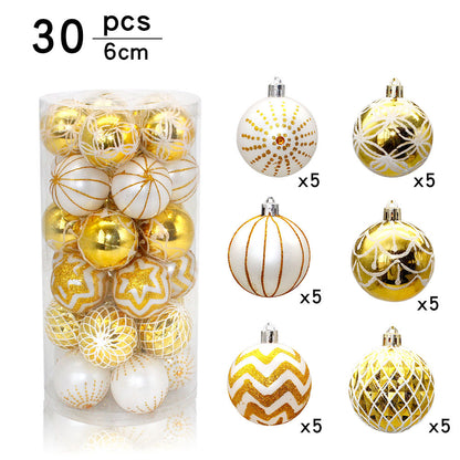 Gold & White Christmas Ornaments