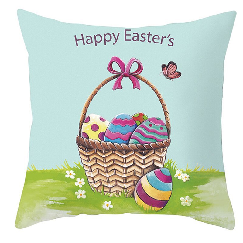 Easter Pillowcase Short Plush Cushion