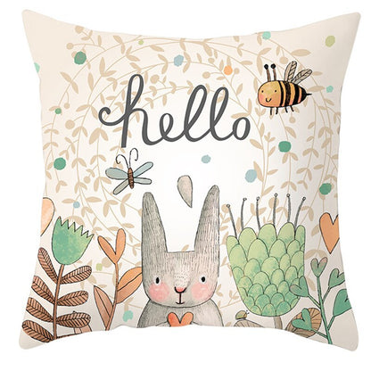 Easter Pillowcase Short Plush Cushion