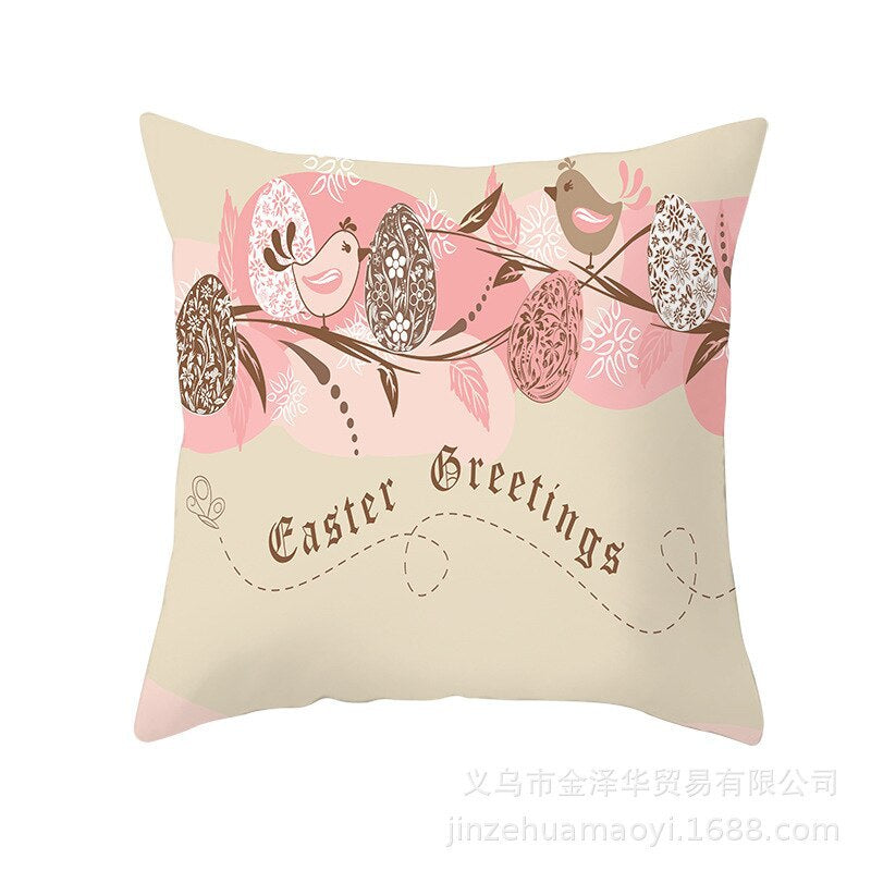 Easter Pillowcase Short Plush Cushion