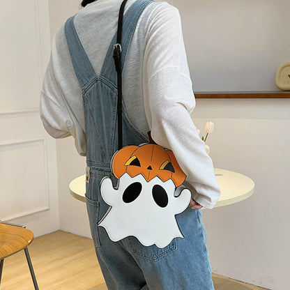 Halloween Pumpkin/Ghost Shoulder Bag