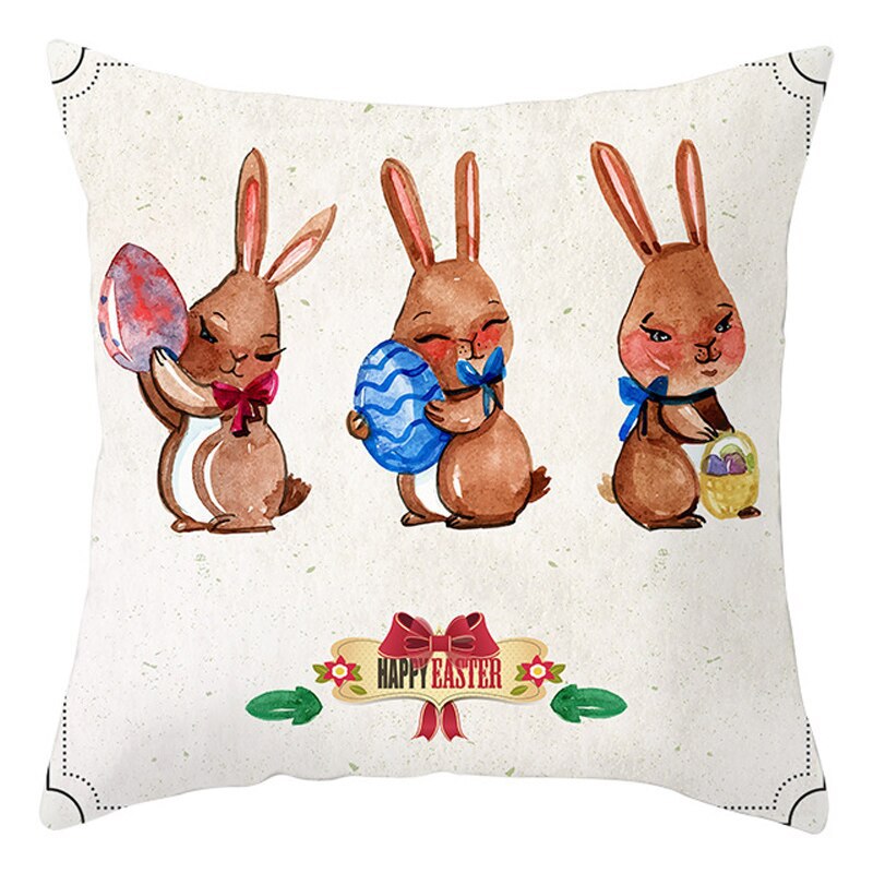 Easter Pillowcase Short Plush Cushion