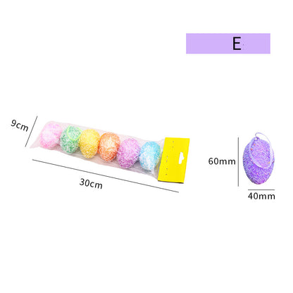 Easter Egg Hanging Ornaments (6PCS)