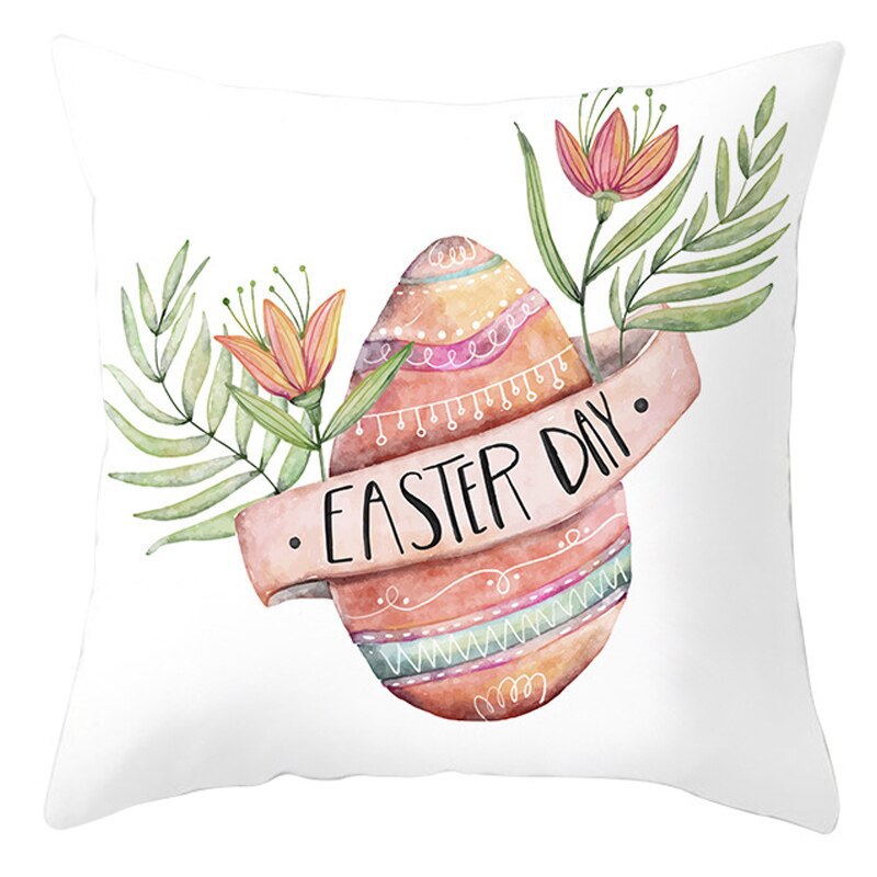 Easter Pillowcase Short Plush Cushion