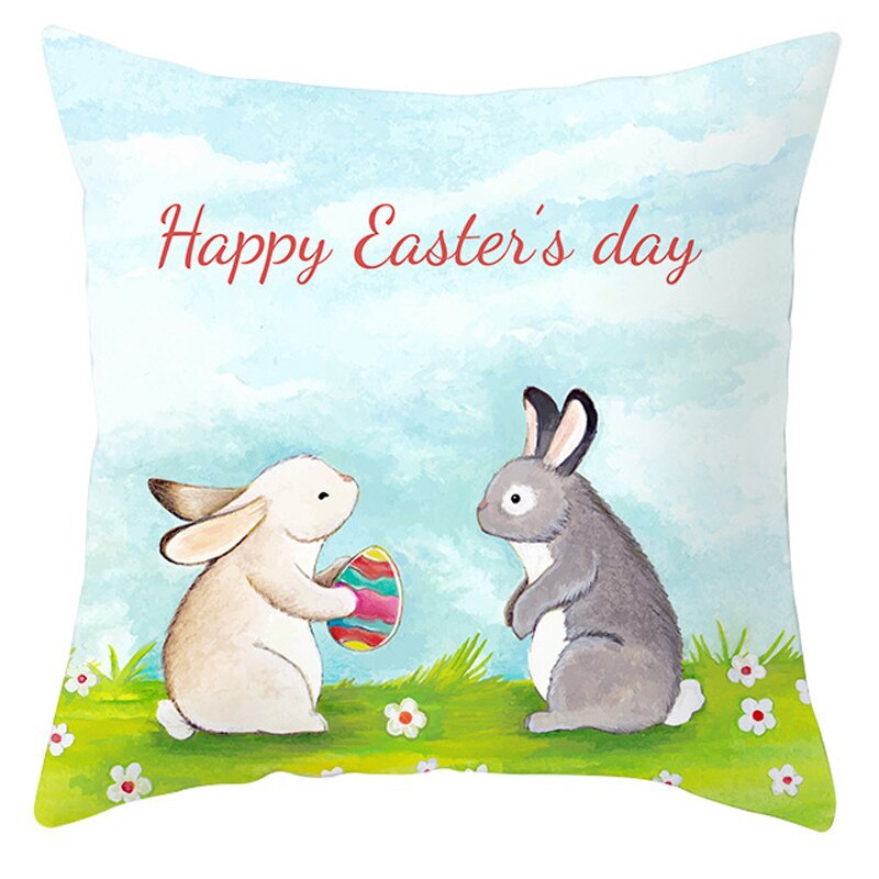 Easter Pillowcase Short Plush Cushion