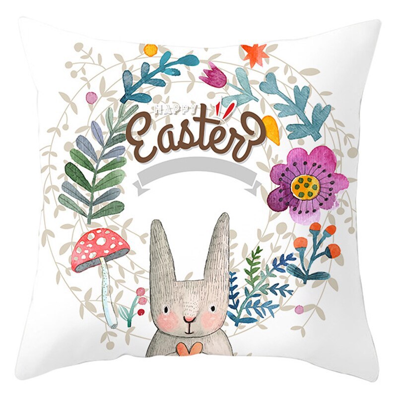 Easter Pillowcase Short Plush Cushion