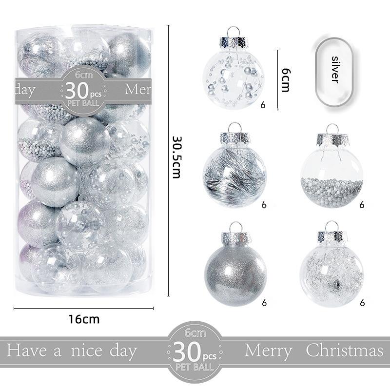 Christmas Transparent Plastic Ornaments