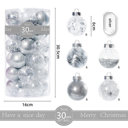 Christmas Transparent Plastic Ornaments