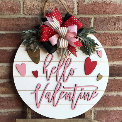 Garland Valentine's Day Decorations Door Hanging