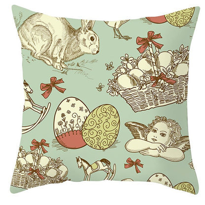 Easter Pillowcase Short Plush Cushion