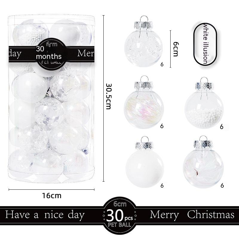 Christmas Transparent Plastic Ornaments