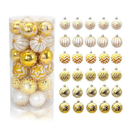 Gold & White Christmas Ornaments