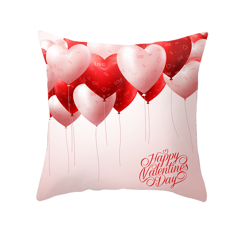 Home Valentine's Day Graphic Print Pillowcase