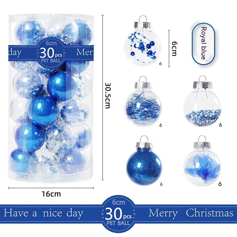 Christmas Transparent Plastic Ornaments