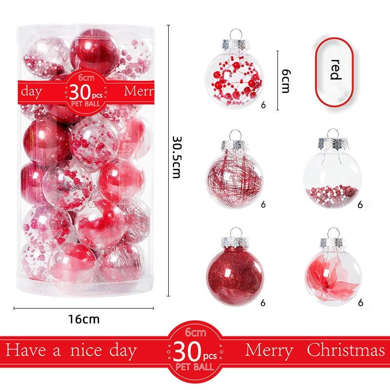 Christmas Transparent Plastic Ornaments