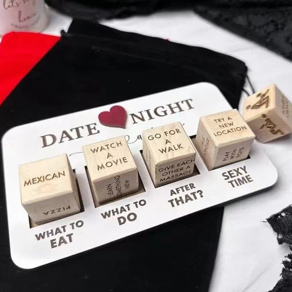 Wooden Date Night Dice Game