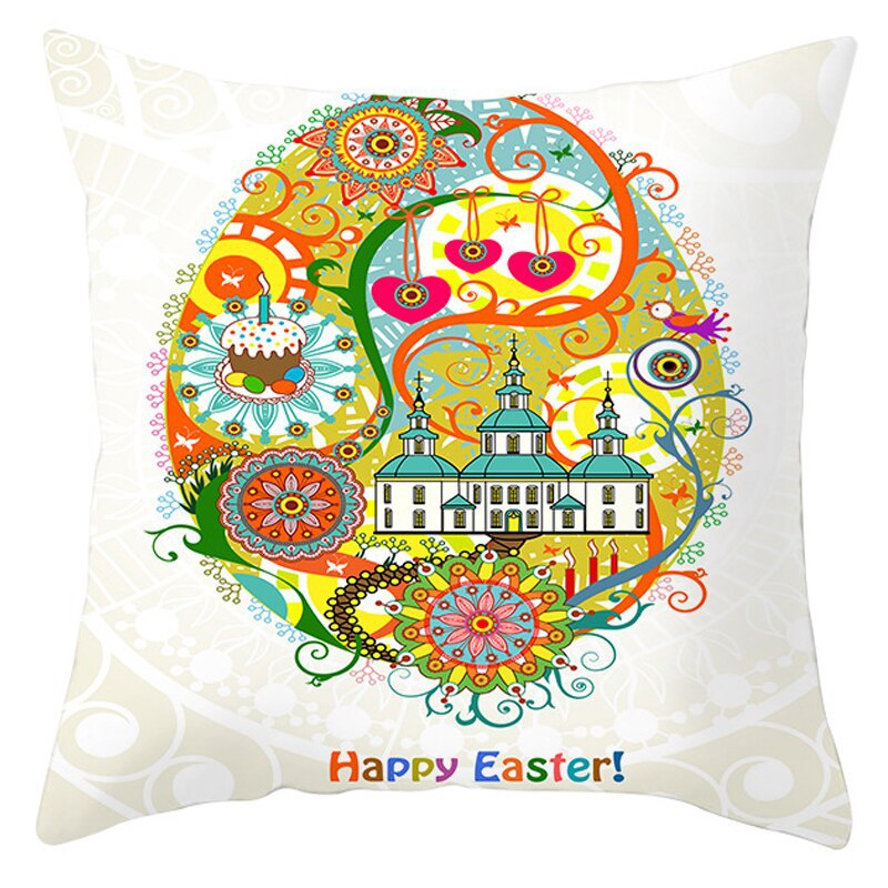 Easter Pillowcase Short Plush Cushion