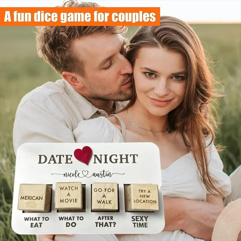 Wooden Date Night Dice Game