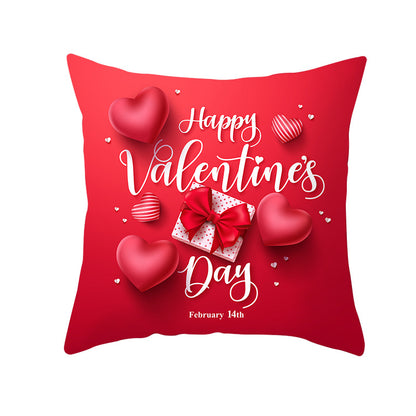 Home Valentine's Day Graphic Print Pillowcase