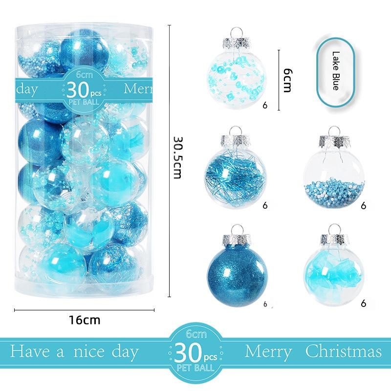 Christmas Transparent Plastic Ornaments