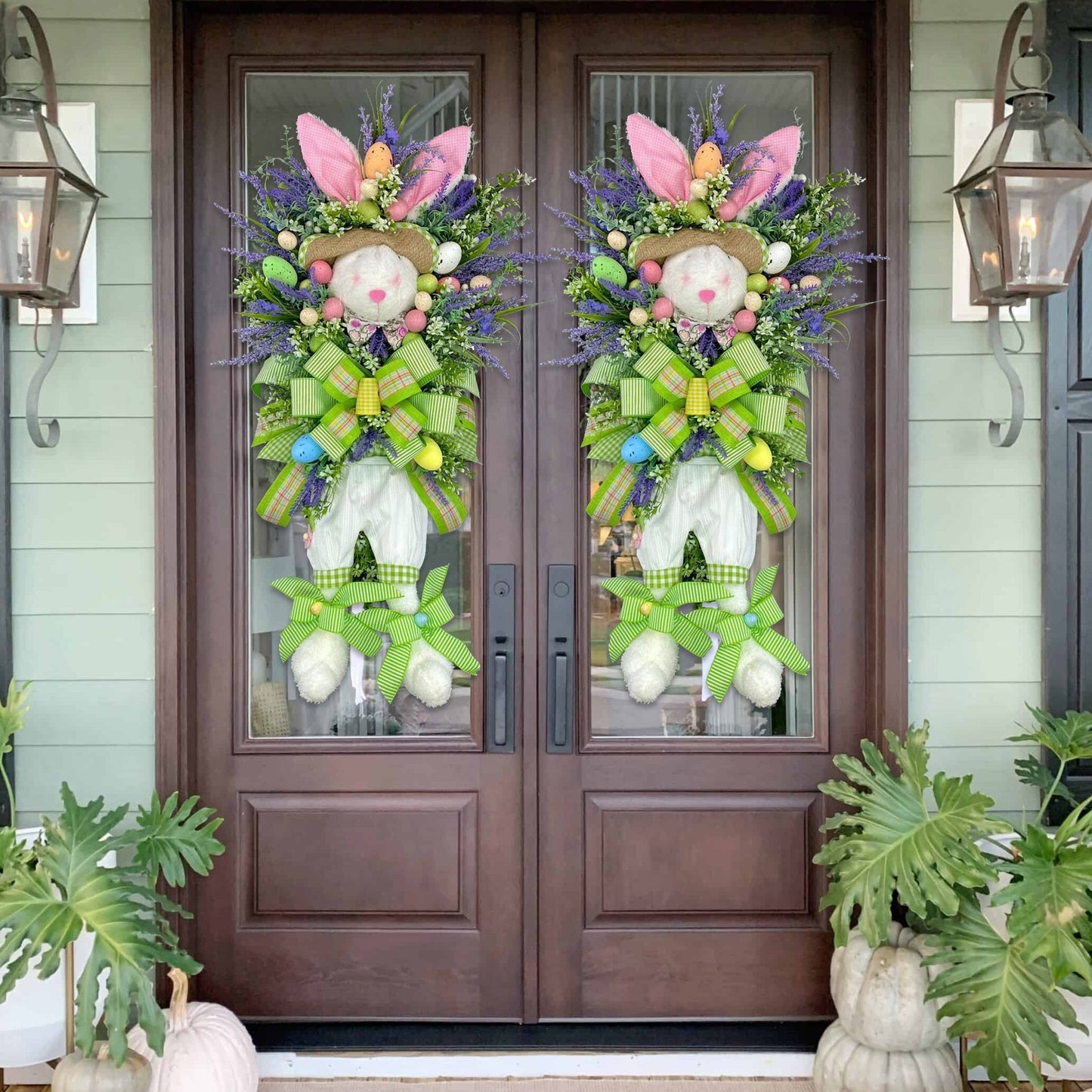 Easter Bunny Door Hanging Wreath