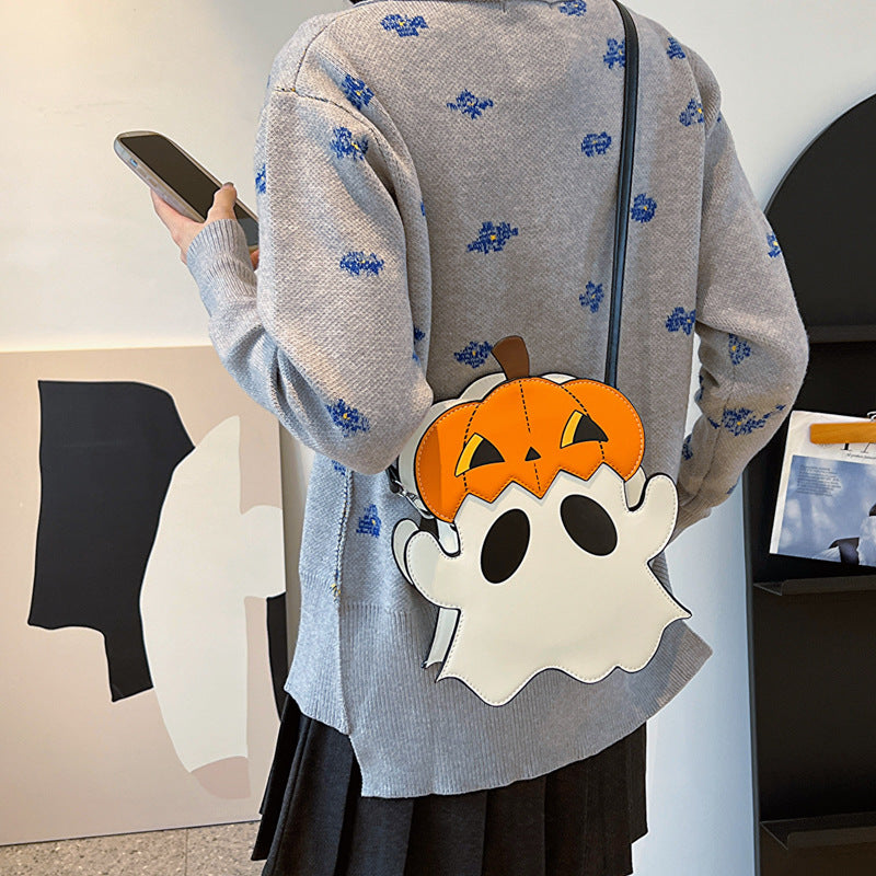 Halloween Pumpkin/Ghost Shoulder Bag