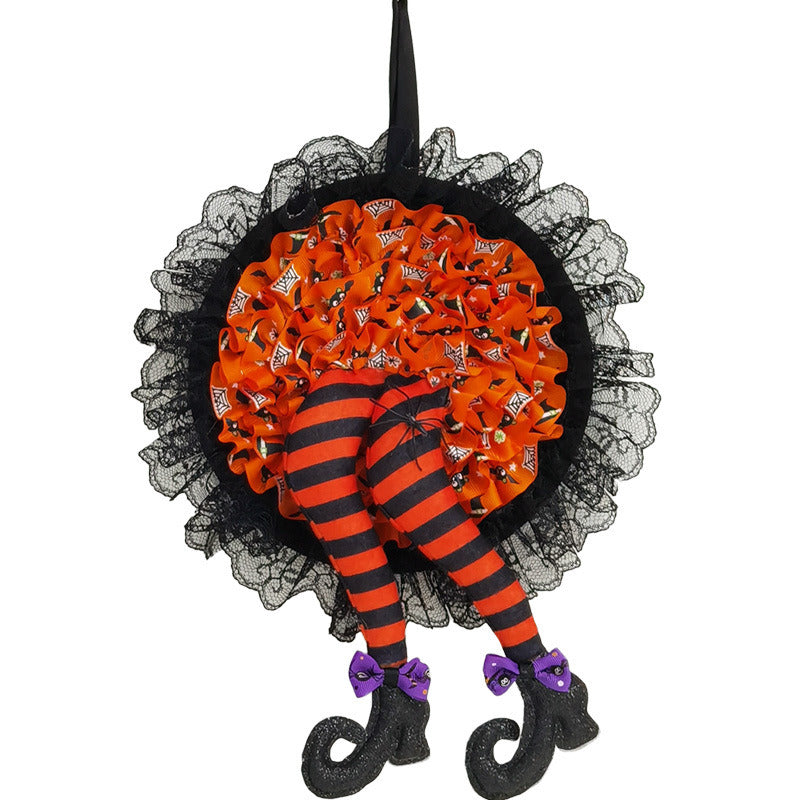 Witch Skirt and Legs Wreath