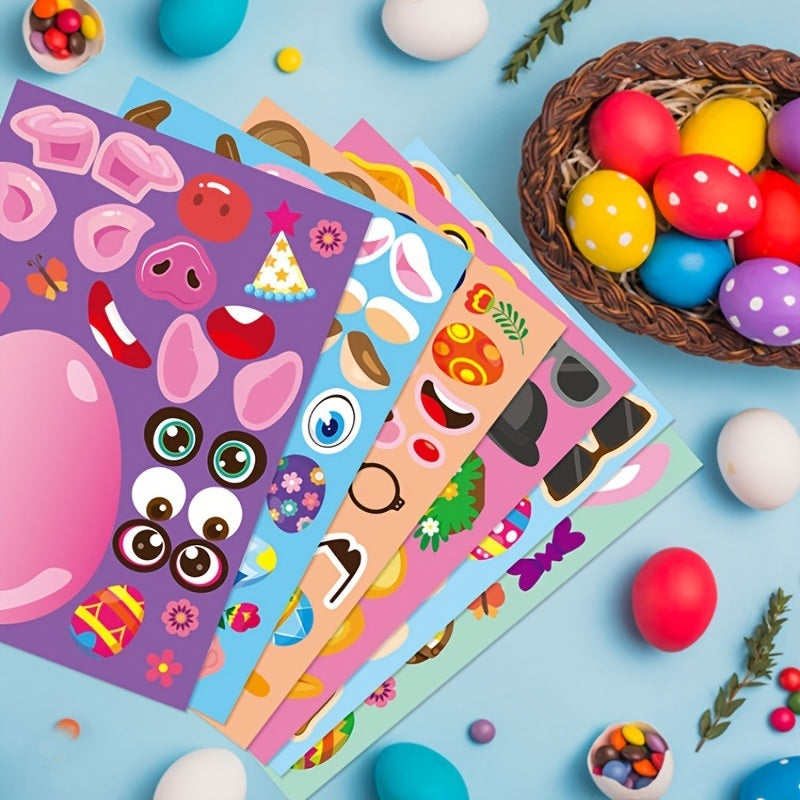 Easter Eggs DIY Craft Stickers