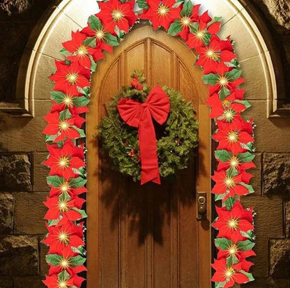 Christmas Flowers Garland