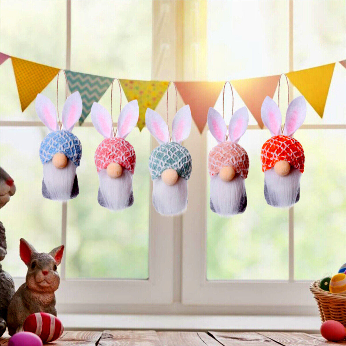 Hanging Plush Bunny Gnomes (10Pcs)