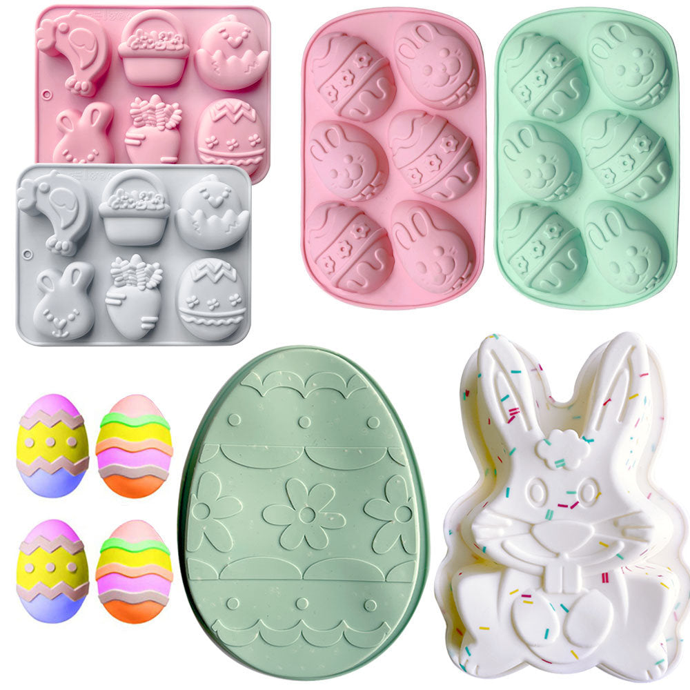 3D Easter Silicone Molds (6 PCS)