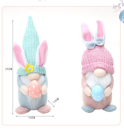 Gnome Easter Bunny Plush Dolls (2Pcs.)