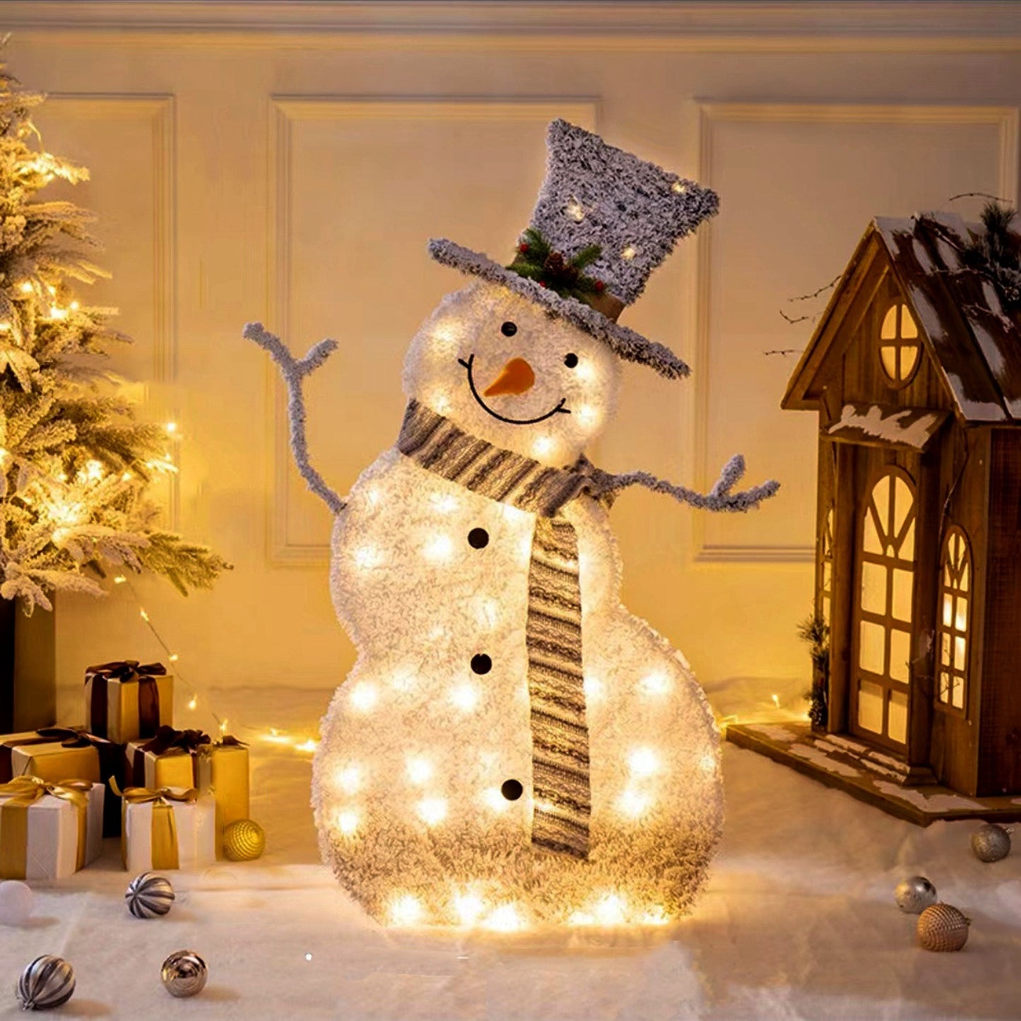 LED Christmas Snowman Decoration