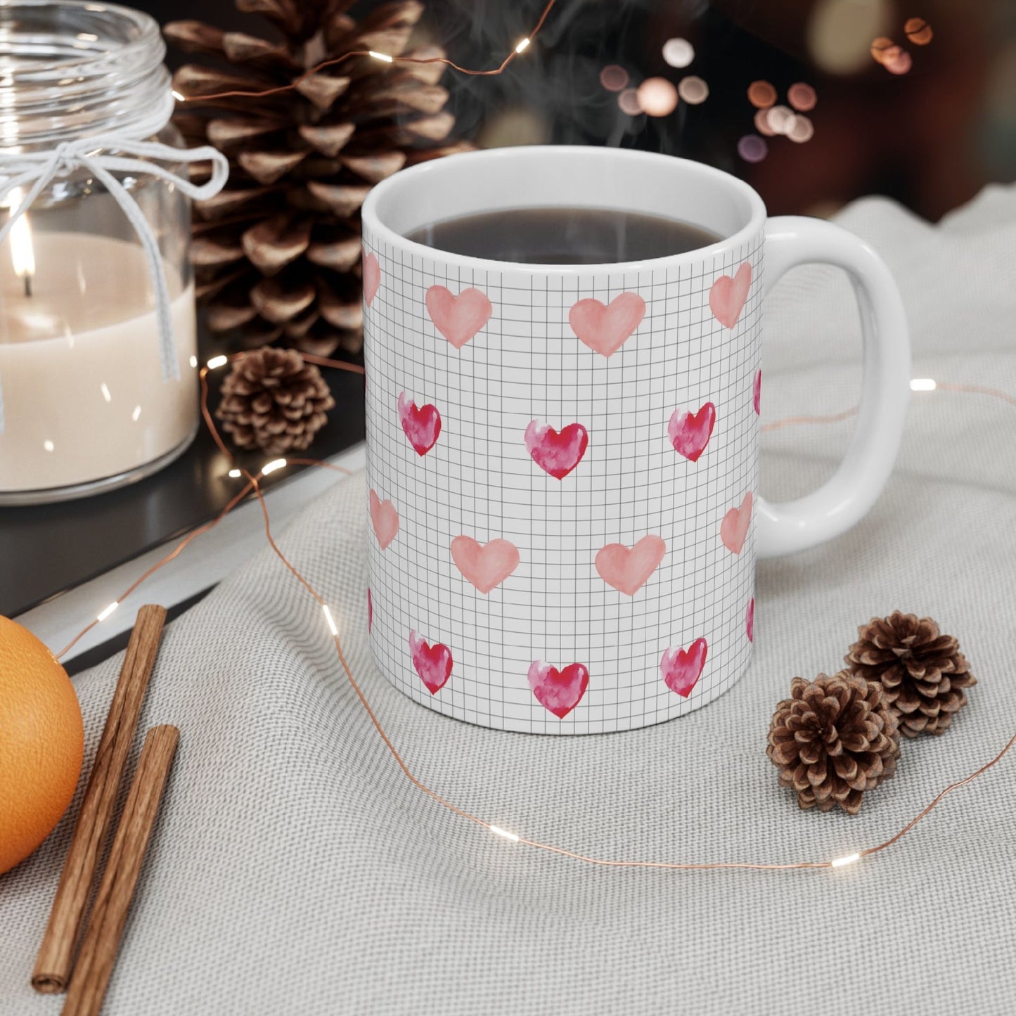 Floating Hearts Mug