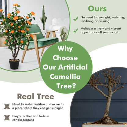 Artificial Camellia Tree