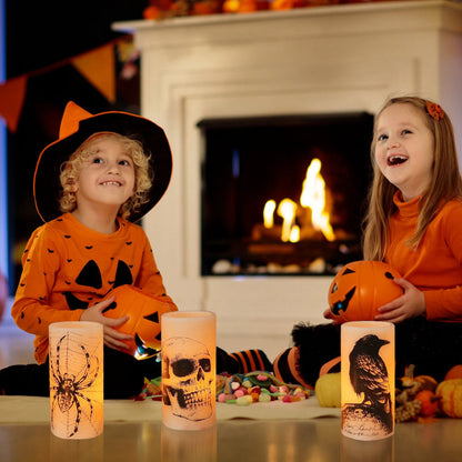 Halloween Flameless Candel Set