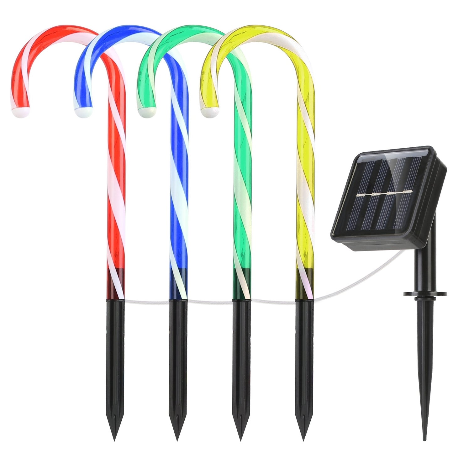 Solar Christmas Candy Cane Light IP55 Waterproof Stake Light