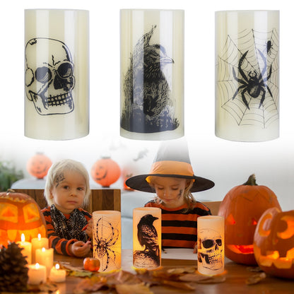 Halloween Flameless Candel Set