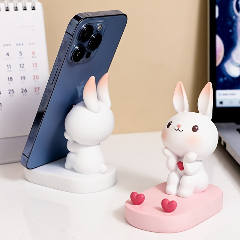 Pink Rabbit Phone Holder