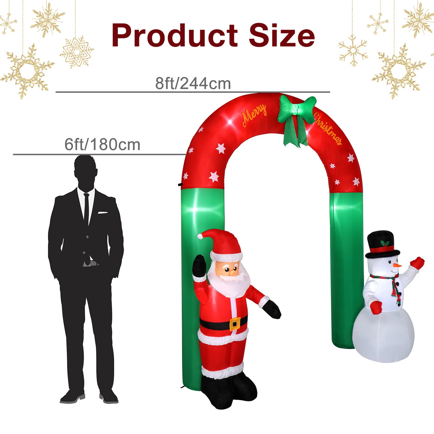 Santa/Snowman Inflatable Decor