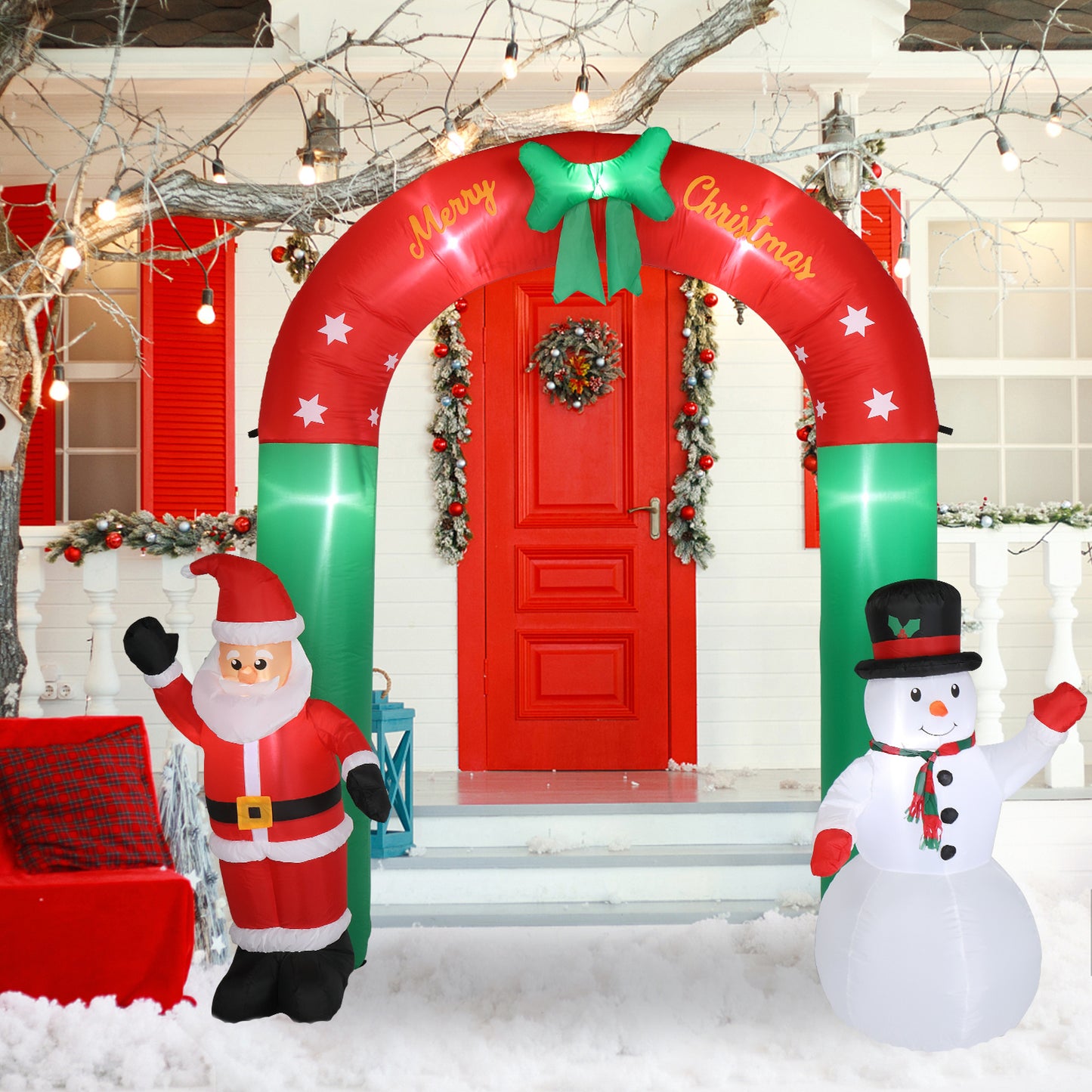 Santa/Snowman Inflatable Decor