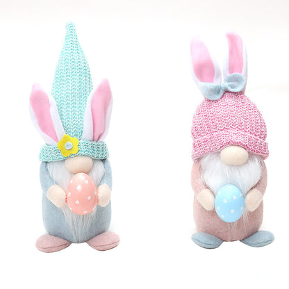 Gnome Easter Bunny Plush Dolls (2Pcs.)