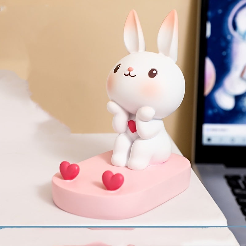 Pink Rabbit Phone Holder